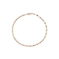 thumbnail image 1 of 14K Rose Gold Women's 7.50" 2.70mm Diamond Cut Valentino Chain Bracelet, 1 of 4