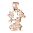 thumbnail image 1 of 14K Rose Gold Zodiac - Virgo Pendant - 39 mm, 1 of 3
