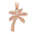 thumbnail image 1 of 14K Rose Polished Palm Tree Pendant, 1 of 1