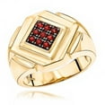 thumbnail image 1 of 14K Rose, White or Yellow Gold Ruby Mens Ring 0.25 Ctw, 1 of 3