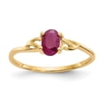 thumbnail image 1 of 14K Ruby Birthstone Ring, Size 7, 1 of 1