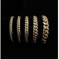 thumbnail image 1 of 14K SOLID Gold 3mm-10mm Miami Cuban Chain Bracelet, Box Clasp Lock, Heavy Real 14K Yellow Gold,14k Bracelet, 14k gold Miami cuban Bracelet (Bracelet width:5; Bracelet length:8;), 1 of 6