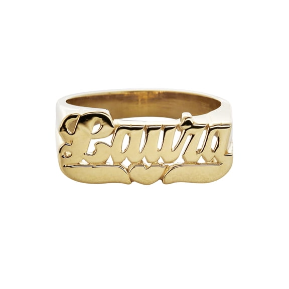 14K Script Gold Name Ring | Appx. 3.8 Grams