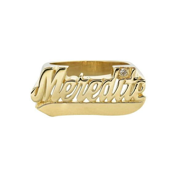 14K Script Gold Name Ring | Appx. 6.5 Grams