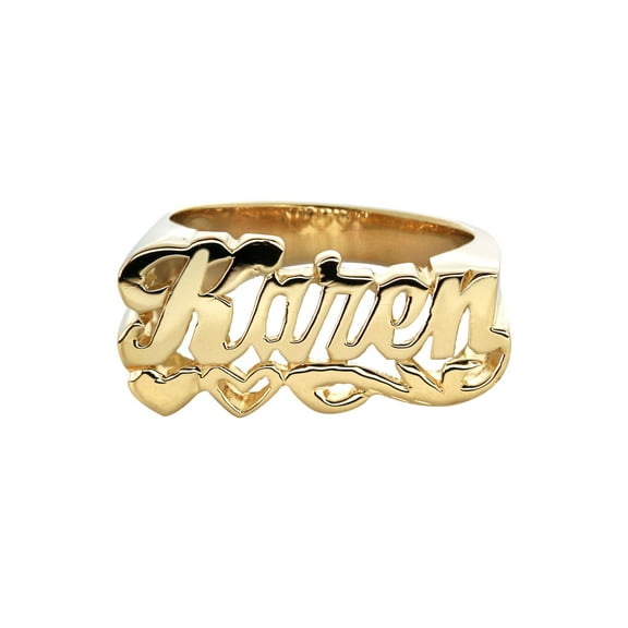 14K Script Gold Name Ring | Appx. 6 Grams