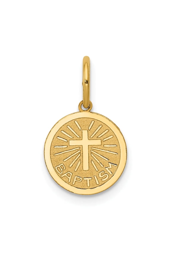 14K Small Baptism Charm