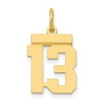 thumbnail image 1 of 14K Small Polished Number 13 Charm, 1 of 1