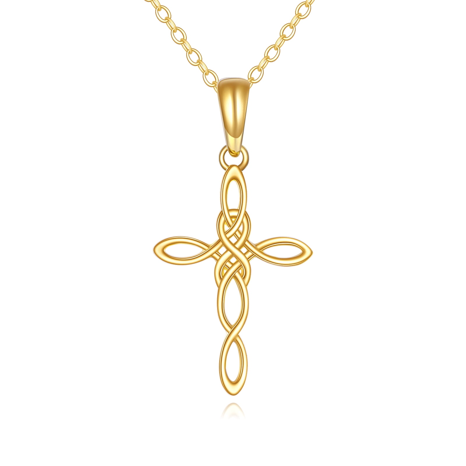 Gold Celtic Cross Pendant