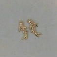 thumbnail image 1 of Anygolds 14K Solid Gold Koi Fish Disc Cartilage Helix Tragus Piercing, 18G, 1 of 10