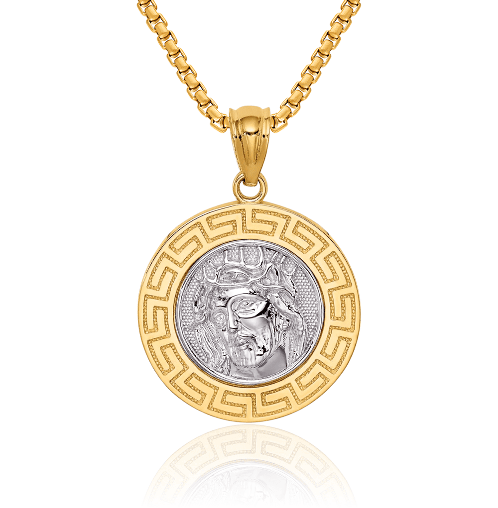 Head of Christ Necklace Gold Filled 18