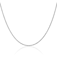 thumbnail image 1 of 14K Solid White Gold 1.1mm Rope Chain Twisted Link Necklace, 1 of 5