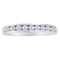 thumbnail image 1 of AFFY 14K Solid White Gold Round Cut (0.33 Cttw) White Natural Diamond Engagement Band Ring, 1 of 1
