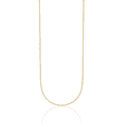 thumbnail image 1 of 14K Solid Yellow Gold 0.9mm Box Link Chain Necklace, 1 of 9