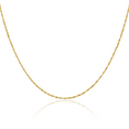 thumbnail image 1 of 14K Solid Yellow Gold 1.10mm Singapore Chain Necklace, 1 of 4