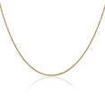 thumbnail image 1 of 14K Solid Yellow Gold 1.1mm Rope Chain Twisted Link Necklace, 1 of 4
