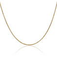 thumbnail image 1 of 14K Solid Yellow Gold 1.3mm Box Link Chain Necklace, 1 of 4