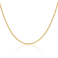 thumbnail image 1 of 14K Solid Yellow Gold 1.5mm Parisian Spiga Wheat Link Chain Necklace, 1 of 5
