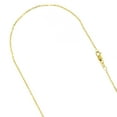 thumbnail image 1 of 14K Solid Yellow Gold 1.5mm Wide Diamond Cut Cable Link Chain 22 Necklace with Lobster Clasp, 1 of 3