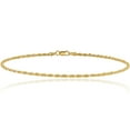 thumbnail image 1 of 14K Solid Yellow Gold 1.75mm Rope Chain Bracelet, 1 of 5