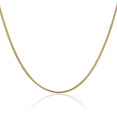 thumbnail image 1 of 14K Solid Yellow Gold 1mm Franco Link Chain Necklace, 1 of 4
