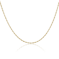 thumbnail image 1 of 14K Solid Yellow Gold 1mm Singapore Chain Necklace, 1 of 4