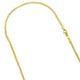 thumbnail image 1 of 14K Solid Yellow Gold 2.1mm Wide Shiny Round Wheat Chain 18 Necklace with Lobster Clasp, 1 of 3