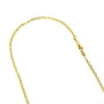 thumbnail image 1 of 14K Solid Yellow Gold 3mm Wide Diamond Cut Cable Link Chain 24 Necklace with Lobster Clasp, 1 of 3