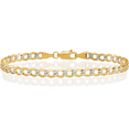thumbnail image 1 of 14K Solid Yellow Gold 4.3mm Curb Link Chain Bracelet, 1 of 3