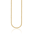 thumbnail image 1 of 14K Solid Yellow Gold 4.7mm Cable Rolo Link Chain Belcher Necklace, 1 of 8
