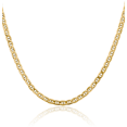 thumbnail image 1 of 14K Solid Yellow Gold 4mm Anchor Mariner Link Chain Necklace, 1 of 4