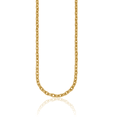 thumbnail image 1 of 14K Solid Yellow Gold 5mm Edge Cable Rolo Link Chain Belcher Necklace, 1 of 8