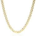 thumbnail image 1 of 14K Solid Yellow Gold 5mm Mariner Link Chain Necklace 18" 20" 22" 24" 26", 1 of 8