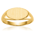 thumbnail image 1 of 14K Solid Yellow Gold Custom Engraved Signet Ring Handmade Personalized Monogram Initial Letter Band, 1 of 5