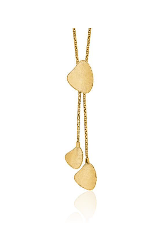 14K Solid Yellow Gold Drop Dangling Necklace Chain