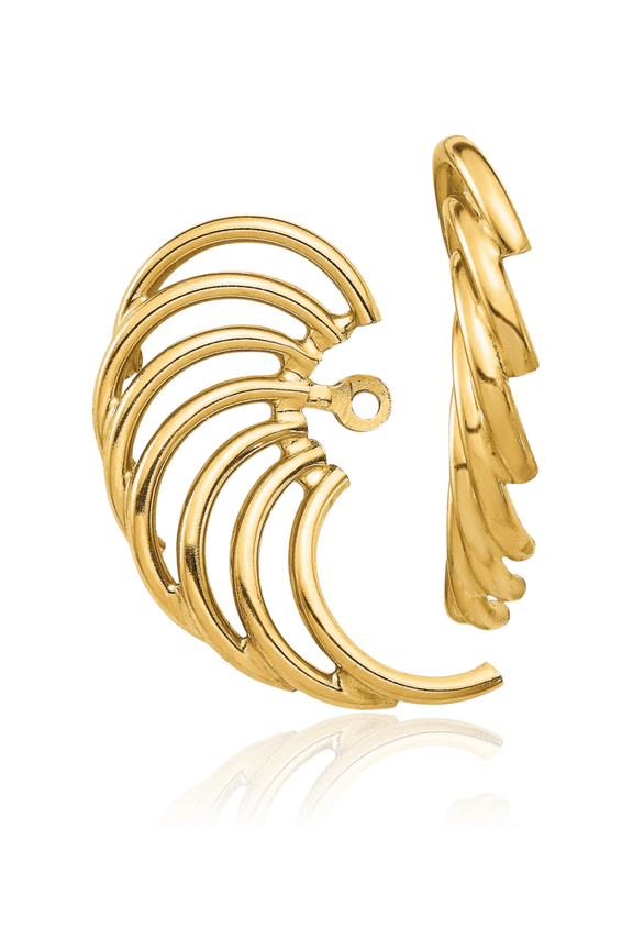 14K Solid Yellow Gold Earring Jackets for Studs