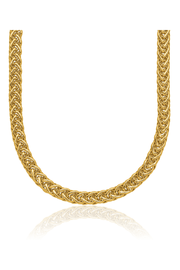 14K Solid Yellow Gold Link Chain Necklace