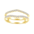 thumbnail image 1 of AFFY 14K Solid Yellow Gold Round Cut (0.25 Cttw) White Natural Diamond Enhancer Ring Guard, 1 of 1