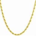 thumbnail image 1 of 14K Solid Yellow Gold Twisted Rope Chain Necklace, Diamond Cut Classic Chain, 1.5mm,2mm,3.2mm and 4.2mm Gift for Men & Women (Available in 16 to 36 Inch Lengths), 1 of 5