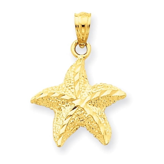 14K Starfish Pendant