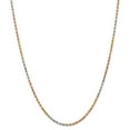 thumbnail image 1 of 14K Tri-Color Gold 2.9mm Diamond Cut Rope Chain 20 IN, 1 of 6