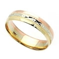 thumbnail image 1 of 14K Tri Color Gold 5mm  Wedding Band (Size 5 to 13.5), 8.5, 1 of 3