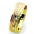 thumbnail image 1 of 14K Tri Color Gold 6mm  Wedding Band (Size 5 to 12.5), 9.5, 1 of 2