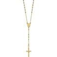 thumbnail image 1 of 14K Tri-Color Polished Faceted Beads Rosary Necklace (24 X 11) Made In Dominican Republic sf2964-24, 1 of 5