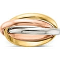 thumbnail image 1 of 14K Tri-Color Polished Rolling Ring (Size 8) Made In United States rr3-8, 1 of 5