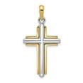 thumbnail image 1 of 14K Two-Tone Cross Pendant, 1 of 1