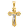 thumbnail image 1 of 14K Two-Tone Gold Charm Pendant Themed Diamond-Cut 47 mm 25, 1 of 4