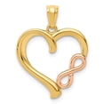 thumbnail image 1 of 14K Two-Tone Gold Charm Pendant Themed Open Back 22 mm 17.2, 1 of 4