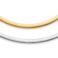 thumbnail image 1 of 14K Two-Tone Gold Omega Chain Necklace Lt Reversible 5 mm w/extender 16 inch, 1 of 3