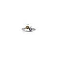 thumbnail image 1 of 14K Two-Tone Gold Ring Band Mother's & Family Yellow Semi Mount Diamond center Stone Mounting 8 mm, 1 of 4