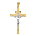 thumbnail image 1 of 14K Two-Tone Inri Crucifix Pendant, 1 of 1